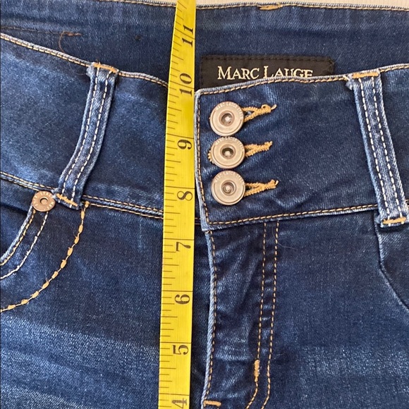Indigo Blue Straight Leg Jeans with Subtle Fading - Picture 11 of 12